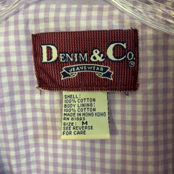 EUC Denim & Co. Women's Jacket Barn Style Light Purple SZ Medium - Picture 12 of 13